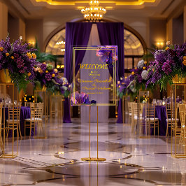 Elegant Purple Luminous Violets Wedding 