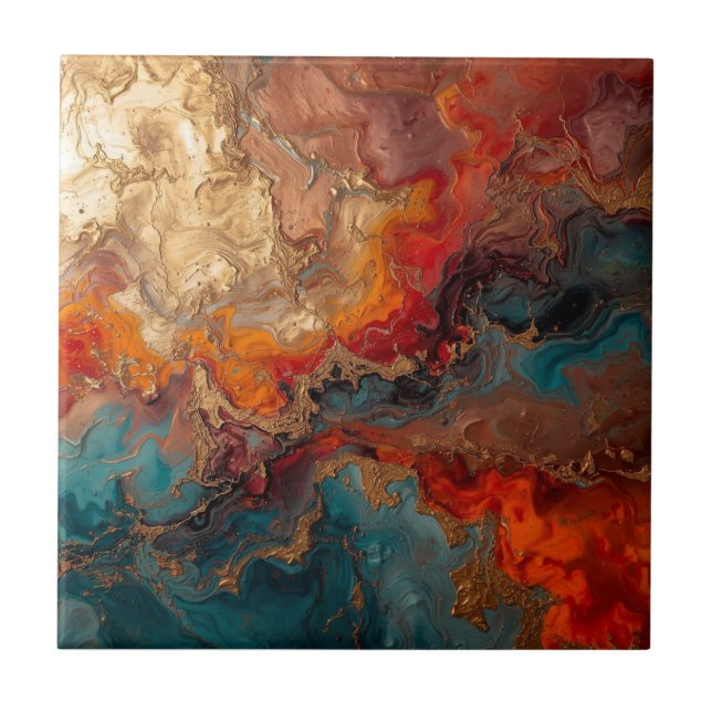 Elegant Rich Copper Patina Metallic gold  (Frente)