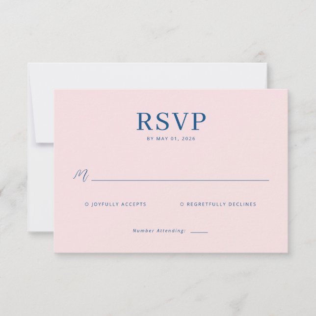 Elegant RSVP Card (Frente)