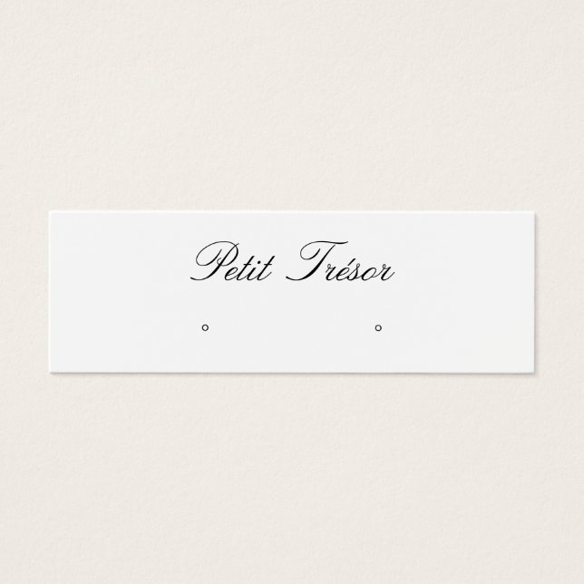 Elegant Script  Stud Earring Display (Frente)