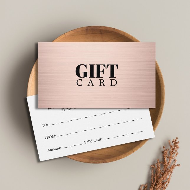 Elegant Simple Faux Rose Gold Salon (Criador carregado)