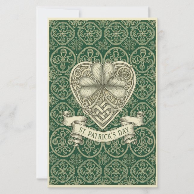 Elegant St. Patrick’s Day Irish Clover Value  (Frente)
