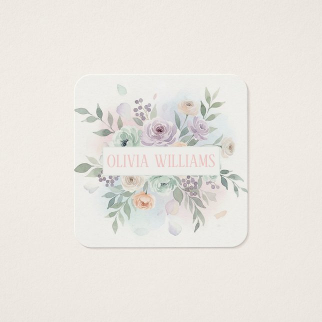 Elegant Watercolor Floral  (Frente)