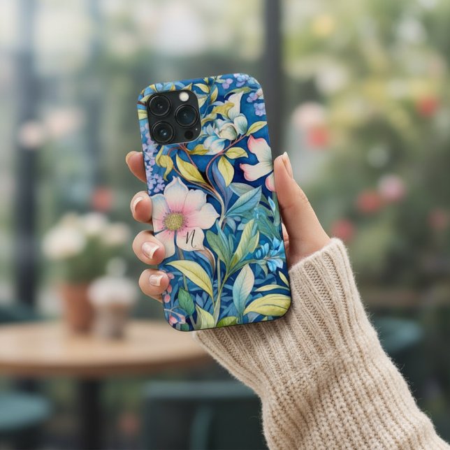 Elegant Watercolor Floral Garden Monogram  (Criador carregado)