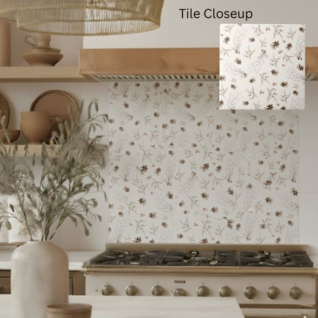 Elegant Watercolor Woodland Winterberry Pattern (Criador carregado)