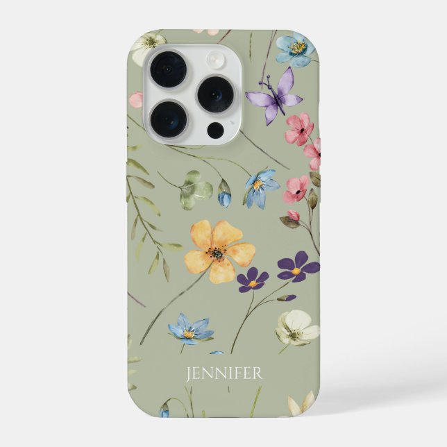 Elegant Wildflower Wild Flower Floral Custom (Verso)