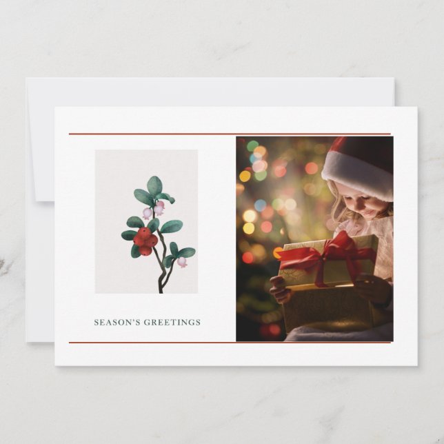 Elegante 1 Foto de Natal (Frente)