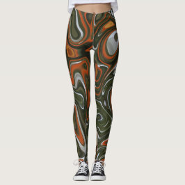 Elegante Abstrakte Muster Leggings 