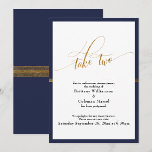 Elegante adiou o Marinho de casamento e o cartão 