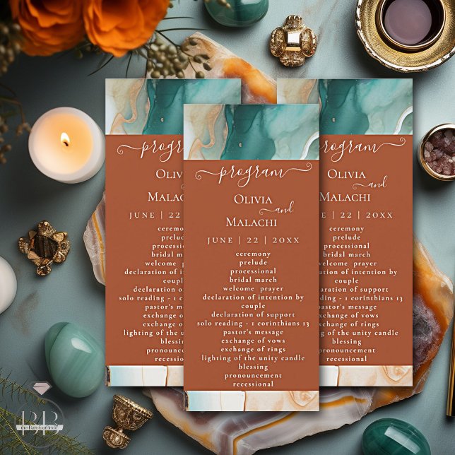 Elegante Agate Terracotta, Abstrato moderno (Criador carregado)