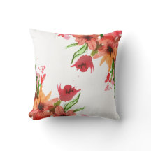 Elegante Almofada de Jardim Floral Aquarela