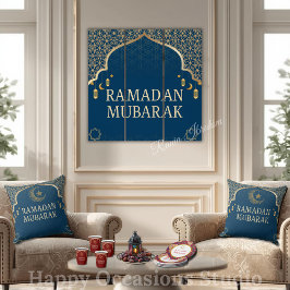 Elegante Almofada de Lançamento Ramadan Mubarak