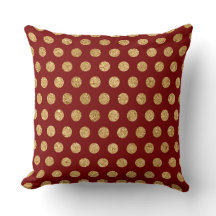 Elegante Almofada de Natal Burgundy & Dourado – Lu