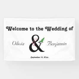 Elegante Ampersand Wedding Banner