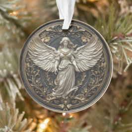 Elegante Anjo da Guarda Enfeite de Natal