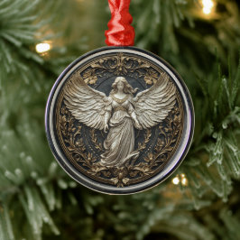 Elegante Anjo da Guarda Enfeite de Natal