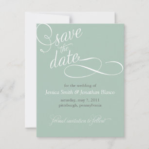 Elegante Anúncio de Salve a Data