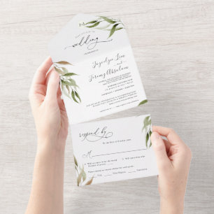 Elegante Aquarela Rustic Eucalyptus