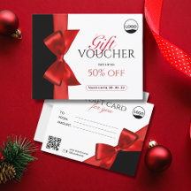 Elegante Arco Vermelho Voucher