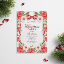 Elegante Arranjo Floral de Poinsettia para Festa d