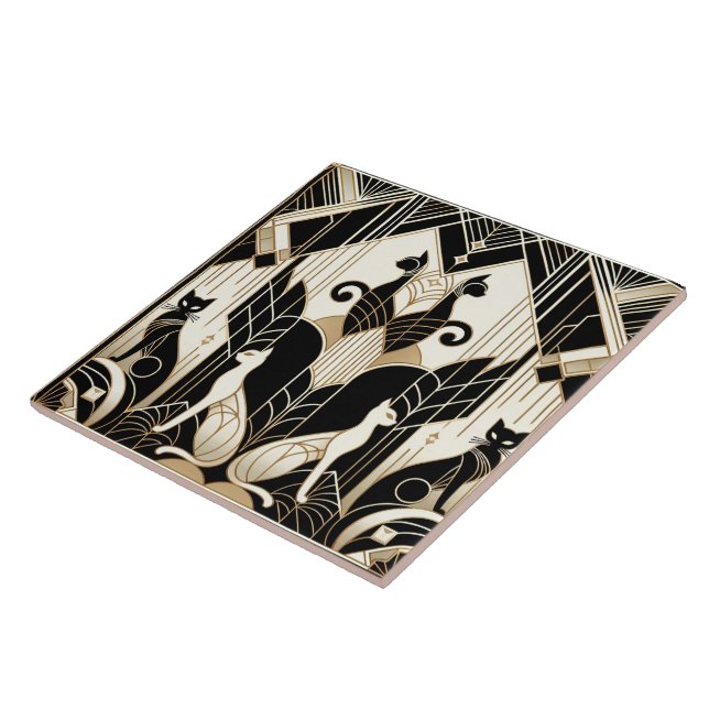 Elegante Art Deco cat (Lateral)