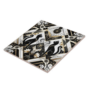 Elegante Art Deco cat