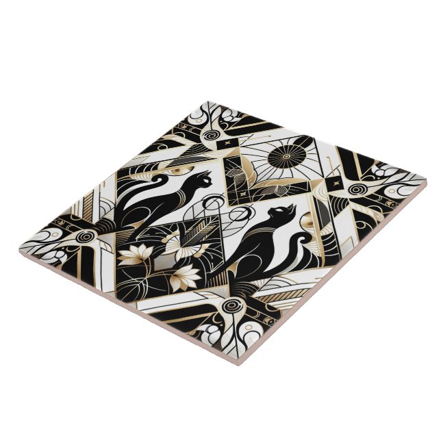 Elegante Art Deco cat (Lateral)