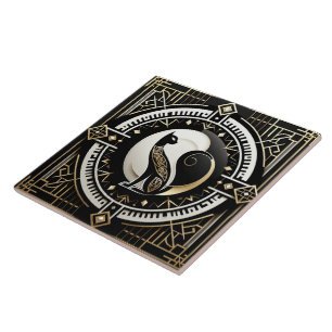 Elegante Art Deco cat