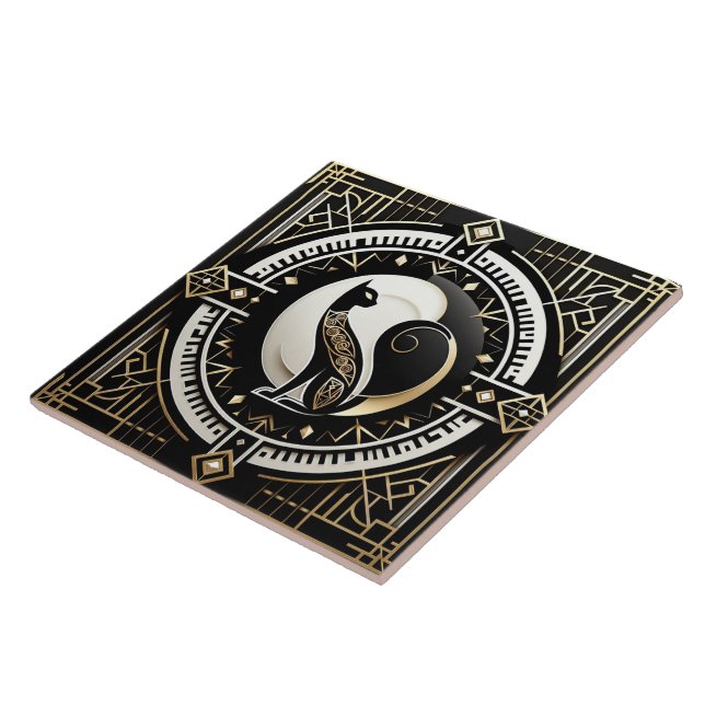 Elegante Art Deco cat (Lateral)