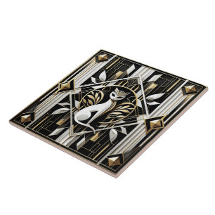 Elegante Art Deco cat