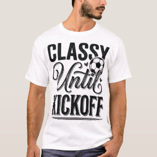 Elegante Até o Pontapé Inicial Design de Camisa Vi