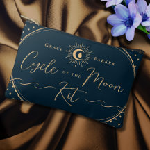 Elegante Azul-Celestial Período da Primeira Lua