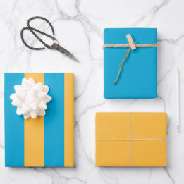 Elegante, Azul e Amarelo Moderno para Qualquer Oca