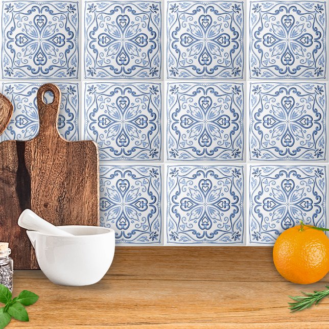 Elegante Azul e Branco (Criador carregado)