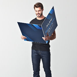 Elegante, Azul e Branco, Retirada Feliz Grande