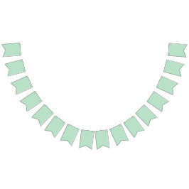 Elegante Bandeira de Bunting Verde Menta