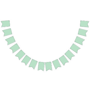 Elegante Bandeira de Bunting Verde Menta