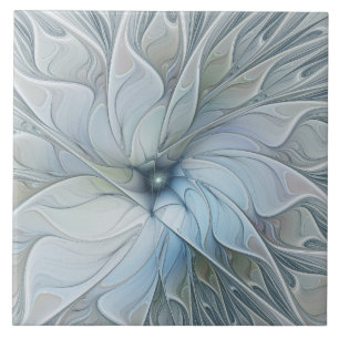 Elegante Beleza Arte Fractal Abstrata Moderna Flor