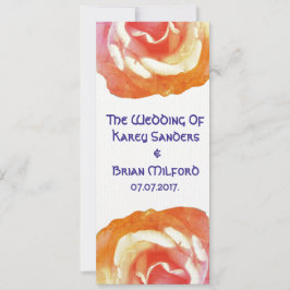 Elegante, Belo Convite para Casamento de Rosa