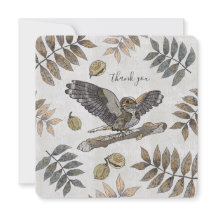 Elegante Bird natureza obrigado você com assinatur