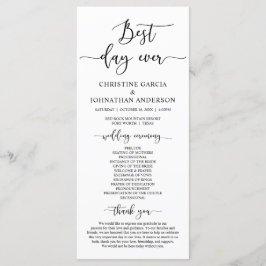 Elegante Black Script, Nosso Programa De Cerimônia