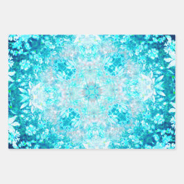 Elegante Blue Turquoise Sky Crystal Mandala