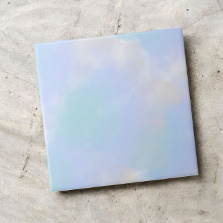 Elegante Blue Watercolor Abstrato Art para moderno