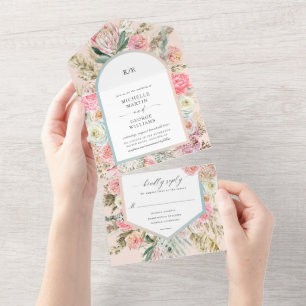 Elegante Bohemian Floral (Não é necessário ENV)