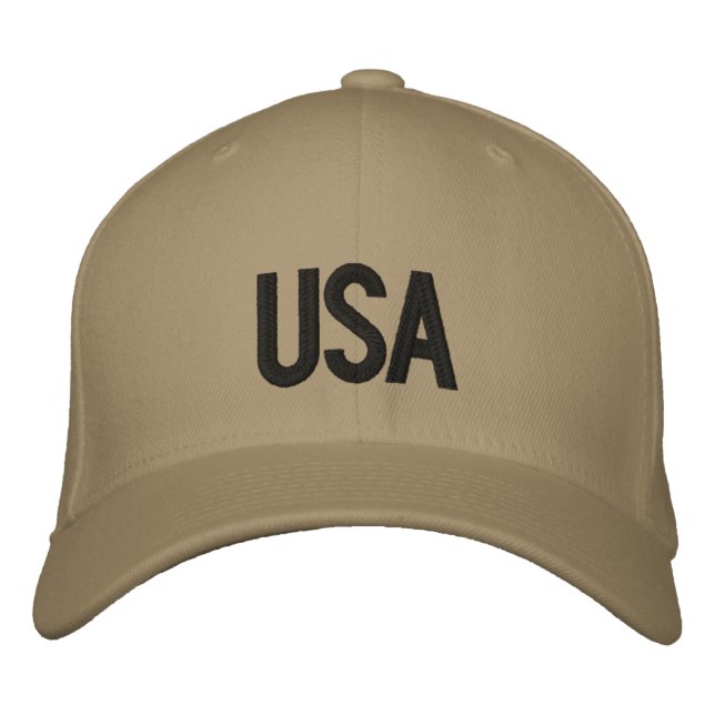 Elegante Boné de Beisebol Nova York Khaki Personal (Frente)