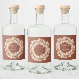 elegante botânico boêmico moderno pampas