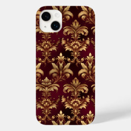 Elegante Burgundy Damask - Vintage Barroco Floral