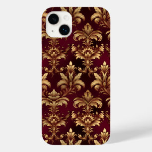 Elegante Burgundy Damask - Vintage Barroco Floral