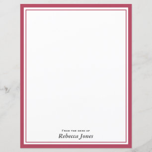 Elegante Burgundy Personalizado Da Minha Mesa