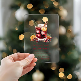 "Elegante Burgundy Red Christmas Coctail Party